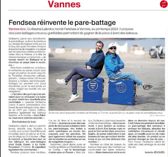 Fendsea Ouest Francia Vannes Pare-Battage